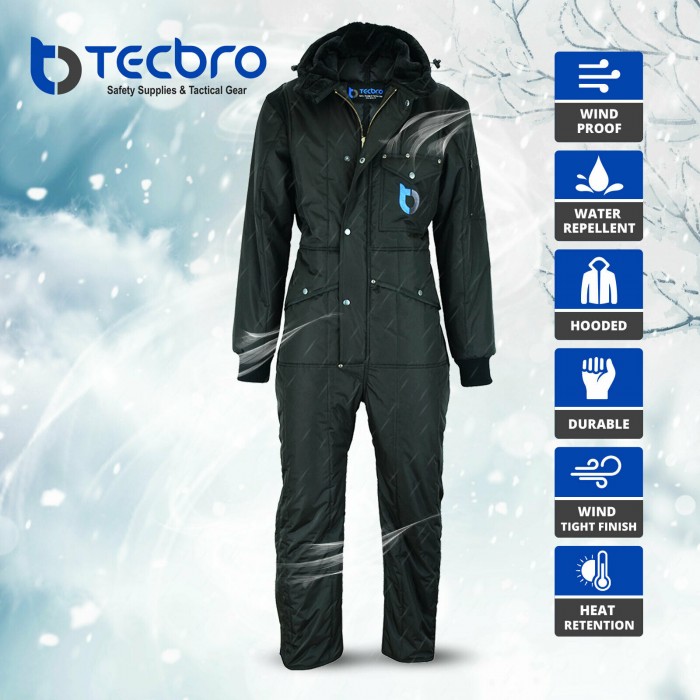 Chill-Bloc® Coveralls with Fixed Hood